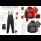 Team Vass 175 Winter Lined Waterproof Smock - Red/Black & Grey/Black