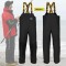 Team Vass 175 Winter Lined Waterproof Bib & Brace - Black