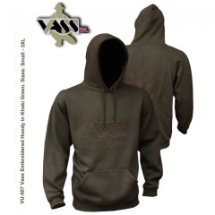 Vass Embroidered Fishing Hoodie - Khaki Edition