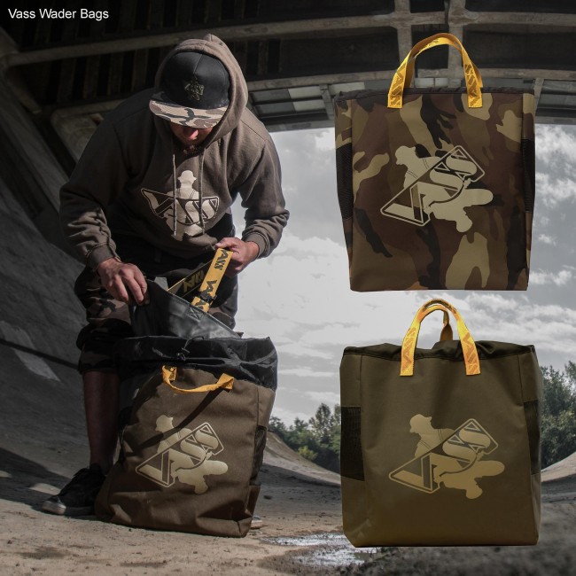 Vass Wader Storage Bag - Khaki or Camouflage