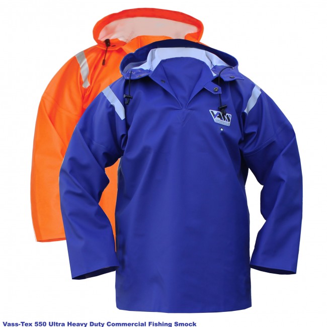 Vass-Tex 550 Extreme Waterproof Smock - Orange/Green/Blue